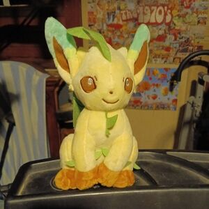 Pokemon Leafy Plush Toy - Cream and Brown